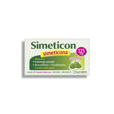 Simeticon Simeticona 125Mg 12 Cápsulas preço